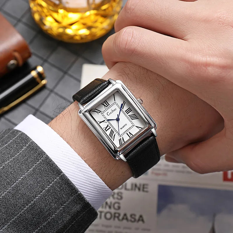 New rectangular luxury watch for men