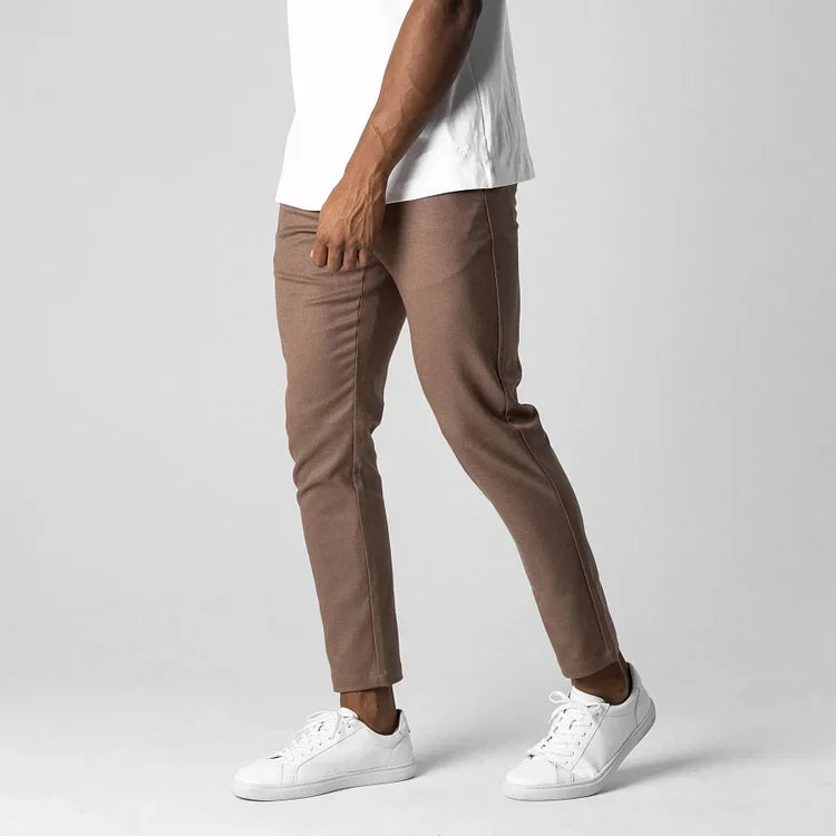 Premium Slim trousers with elongated effect (Free delivery)