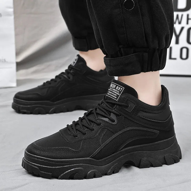 Elegant platform trainers for men